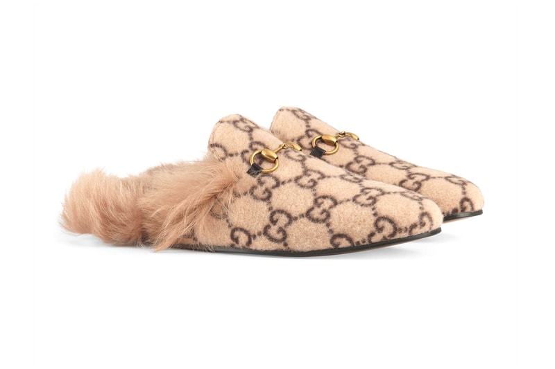 gucci towards winter collection monogram mule shoes beige brown bag backback gg logo