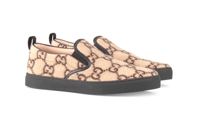gucci towards winter collection monogram mule shoes beige brown bag backback gg logo