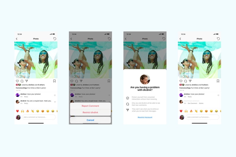 instagram anti bullying restrict feature function app tech
