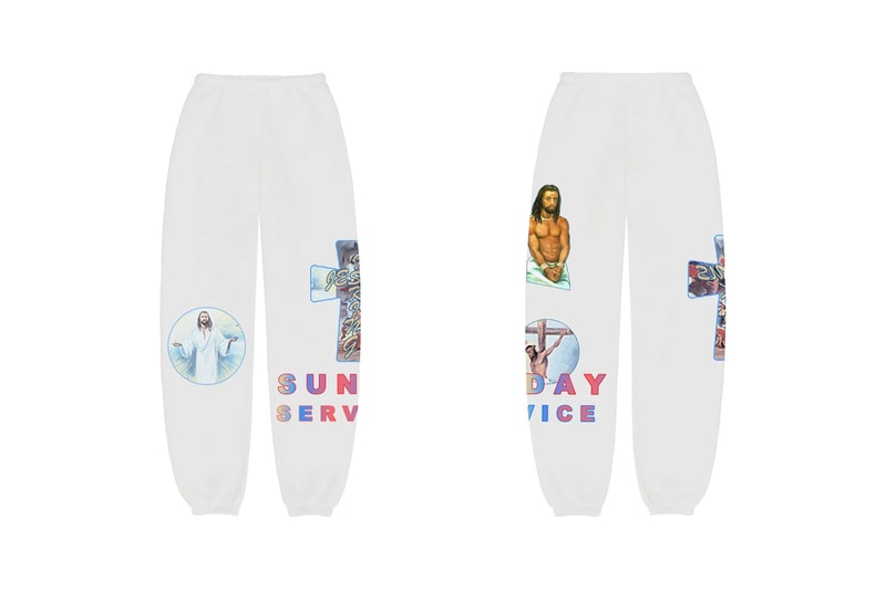 Kanye West Jesus Is King Merch AWGE Cross Sweatpants II Black