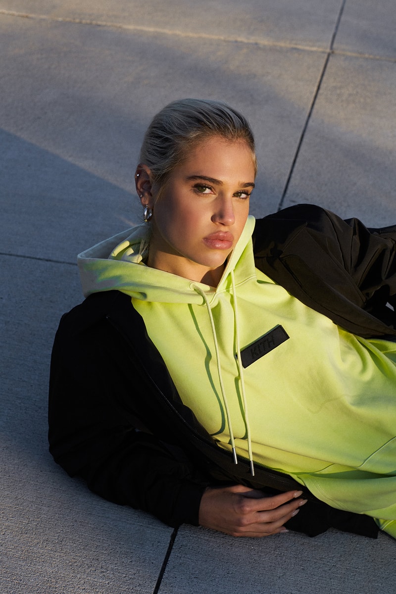 kith women fall winter collection swarovski crystals hoodies bodysuit mesh sports bra clothes fashion