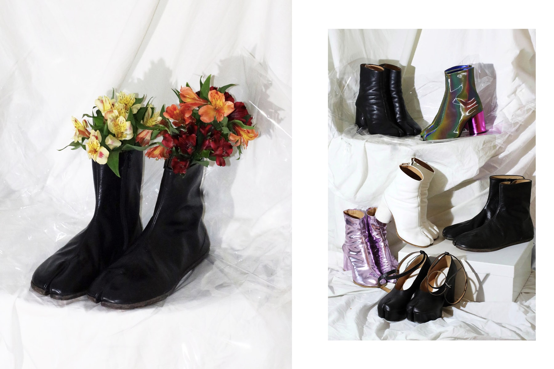 Maison Margiela Martin Margiela Tabi Boot History Editorial Shoot Silhouettes Fashion Shoes