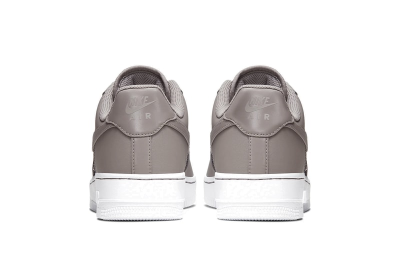 Nike Air Force 1 Glitter Beige Swoosh Sneaker Brown White Sparkle Trainer Shoe Release Fall Winter 