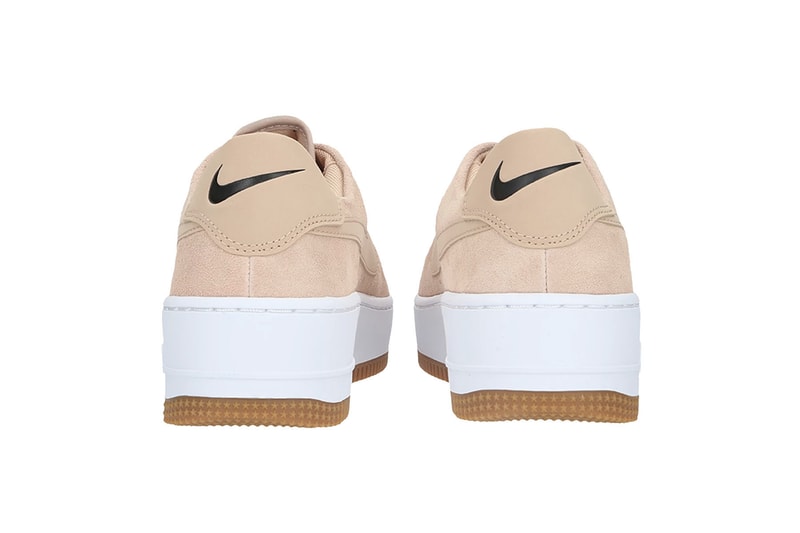 Nike Air Force 1 "Bio Beige" Sneaker Release Suede Pastel White Platform Sole Trainer Footwear Fall Winter