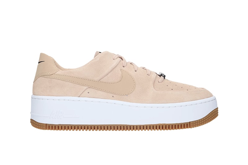 Nike Air Force 1 "Bio Beige" Sneaker Release Suede Pastel White Platform Sole Trainer Footwear Fall Winter