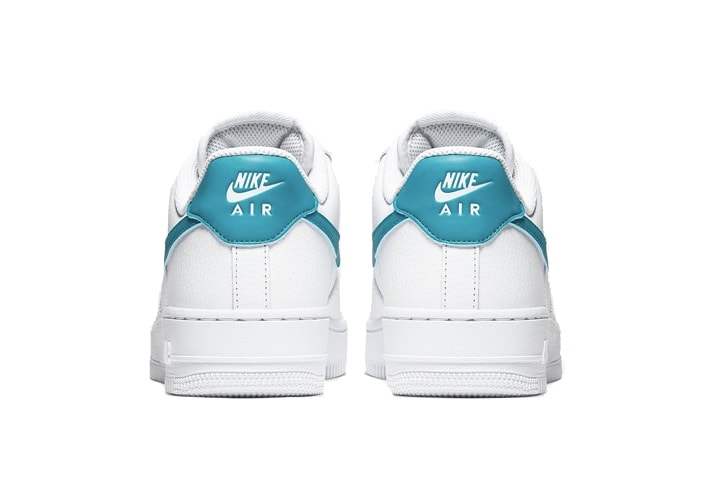 Nike Air Force 1 "Teal Nebula" Sneaker Trainer White Blue Fall Footwear Turquoise Classic Silhouette 