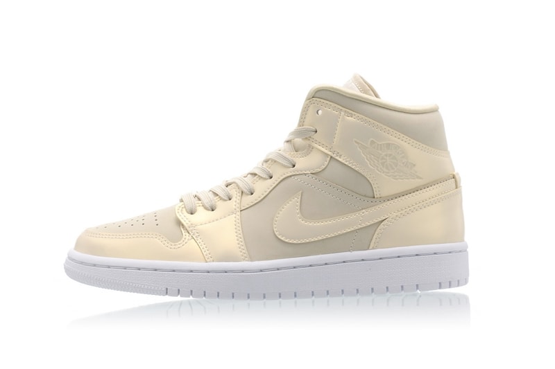 Nike Air Jordan 1 Mid "Fossil White" Sneaker Trainer AJ1 Where To Buy Basketball Shoe Footwear Fall Beige Cream Off-White Hue Color