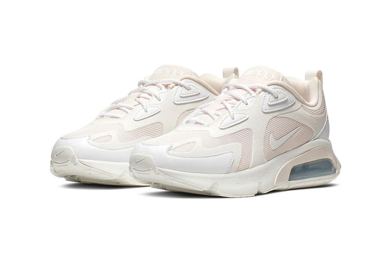 nike air max 200 womens sneakers shoes footwear sneakerhead light soft pink summit white