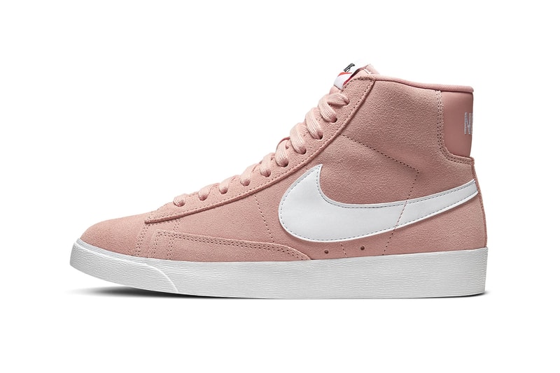 nike blazer mid vintage womens sneakers pink coral white shoes footwear sneakerhead