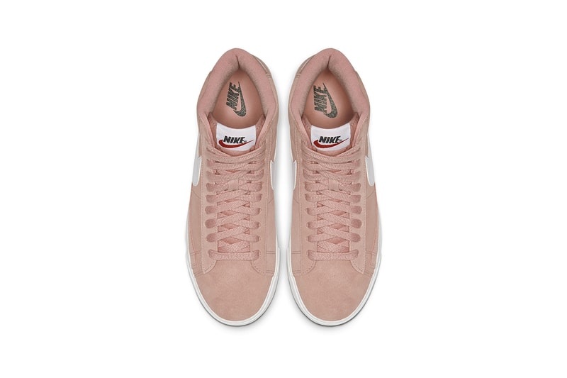 nike blazer mid vintage womens sneakers pink coral white shoes footwear sneakerhead