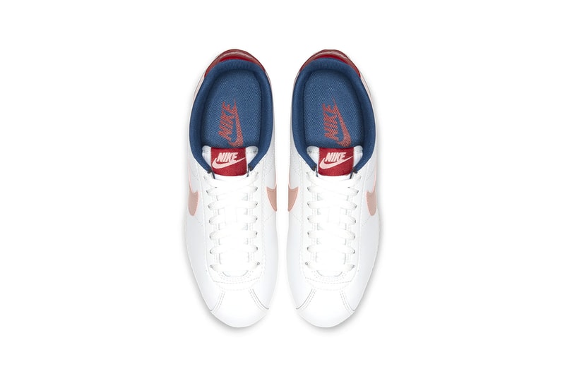 nike classic cortez leather womens sneakers pink yellow red white shoes footwear sneakerhead