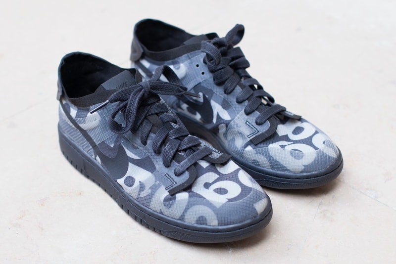 comme des garcons nike dunk low womens sneakers full look cdg paris fashion week rei kawakubo 