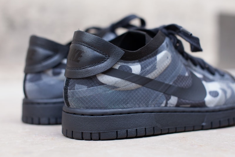 comme des garcons nike dunk low womens sneakers full look cdg paris fashion week rei kawakubo 