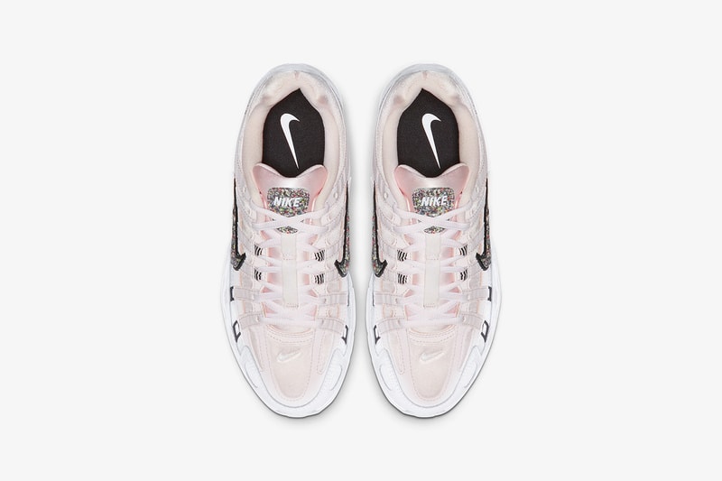 nike p 6000 womens sneakers light soft pink white glitter shoes footwear sneakerhead