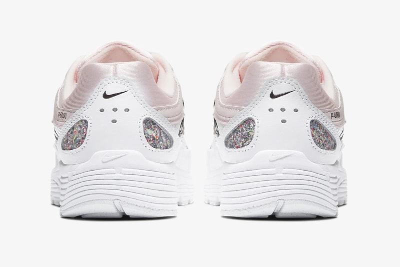 nike p 6000 womens sneakers light soft pink white glitter shoes footwear sneakerhead