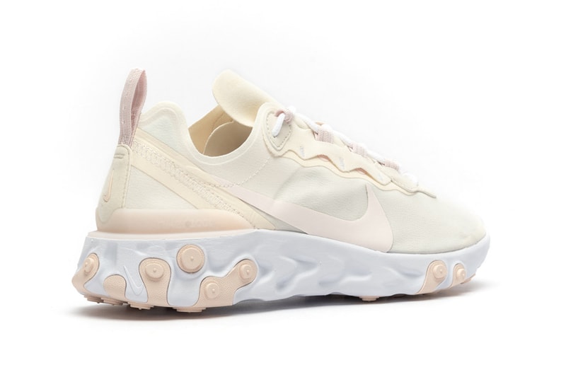 Nike React Element 55 Pale Ivory Light Pink