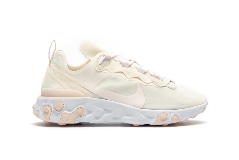 Nike React Element 55 Pale Ivory Light Pink