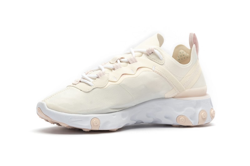 Nike React Element 55 Pale Ivory Light Pink