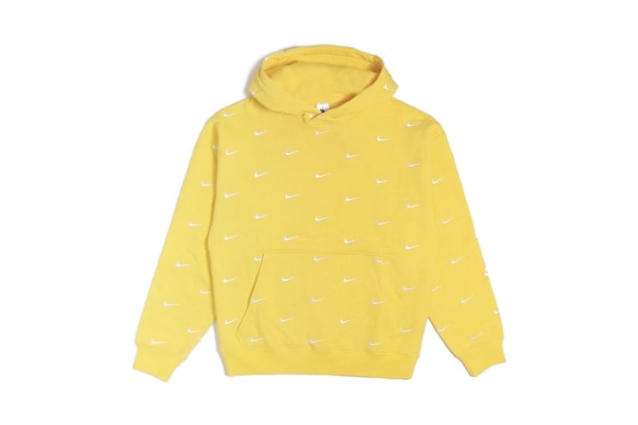 Nike Swoosh Logo Hoodie Black Grey Yellow Staple Piece Jacket Fall Winter Layer Sporty Chic Fashion Athleisure 