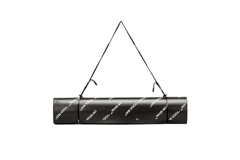 Off-White Logo Yoga Mat Virgil Abloh Accessory Workout Gear Luxury Piece Designer Carpet 
