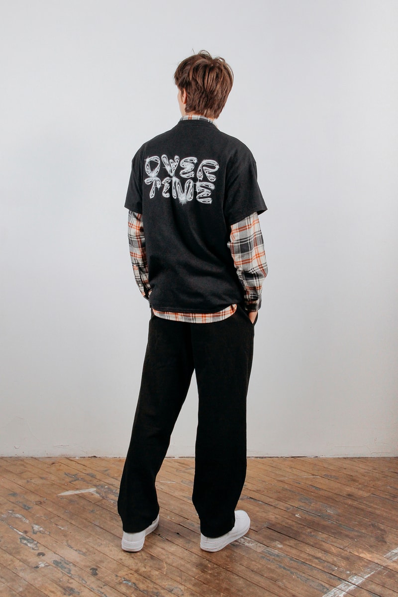 overtime fall winter collection t shirt yellow graphics 