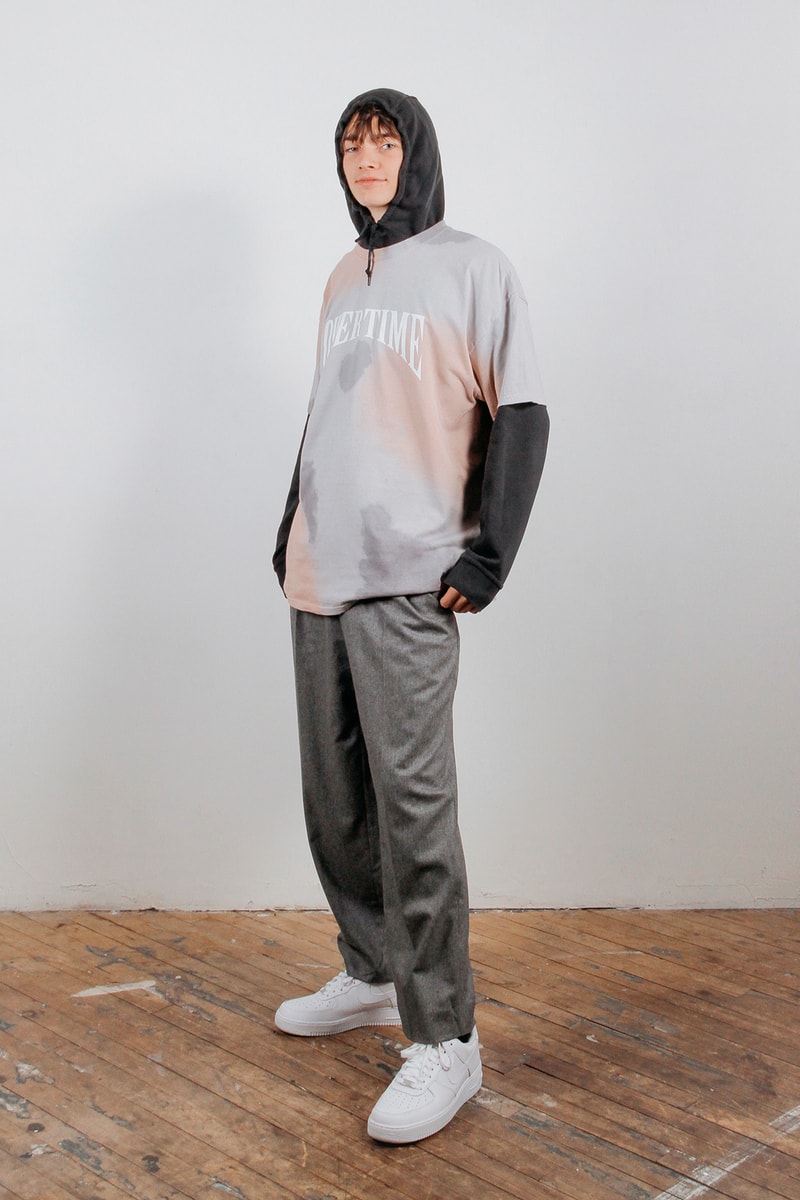 overtime fall winter collection t shirt yellow graphics 