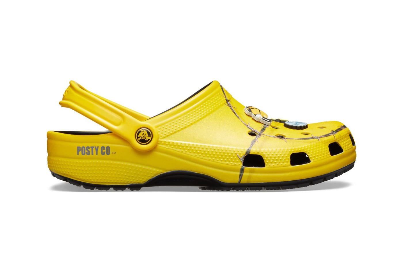 yellow balenciaga crocs