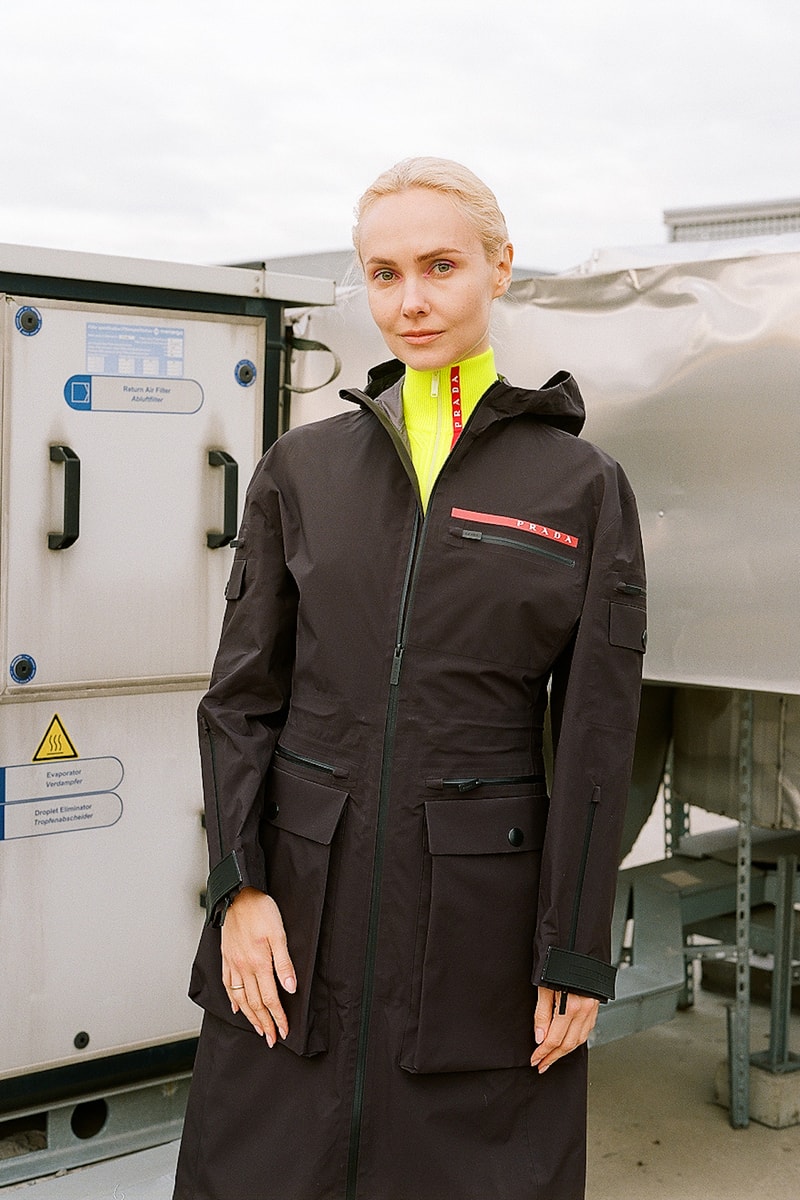 Prada Linea Rossa Fall/Winter 19 Collection Drop Release Olga Karput Luxury Sportswear Range Neon Jackets Logo 