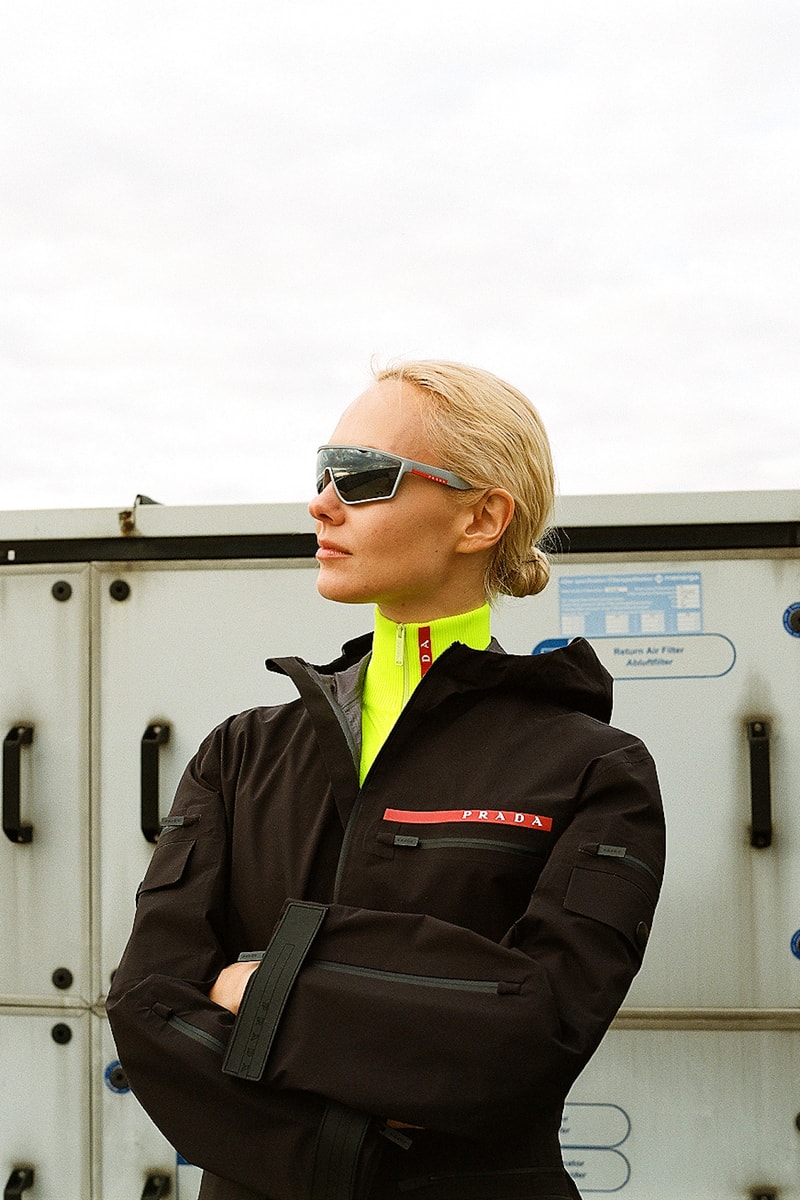 Prada Linea Rossa Fall/Winter 19 Collection Drop Release Olga Karput Luxury Sportswear Range Neon Jackets Logo 