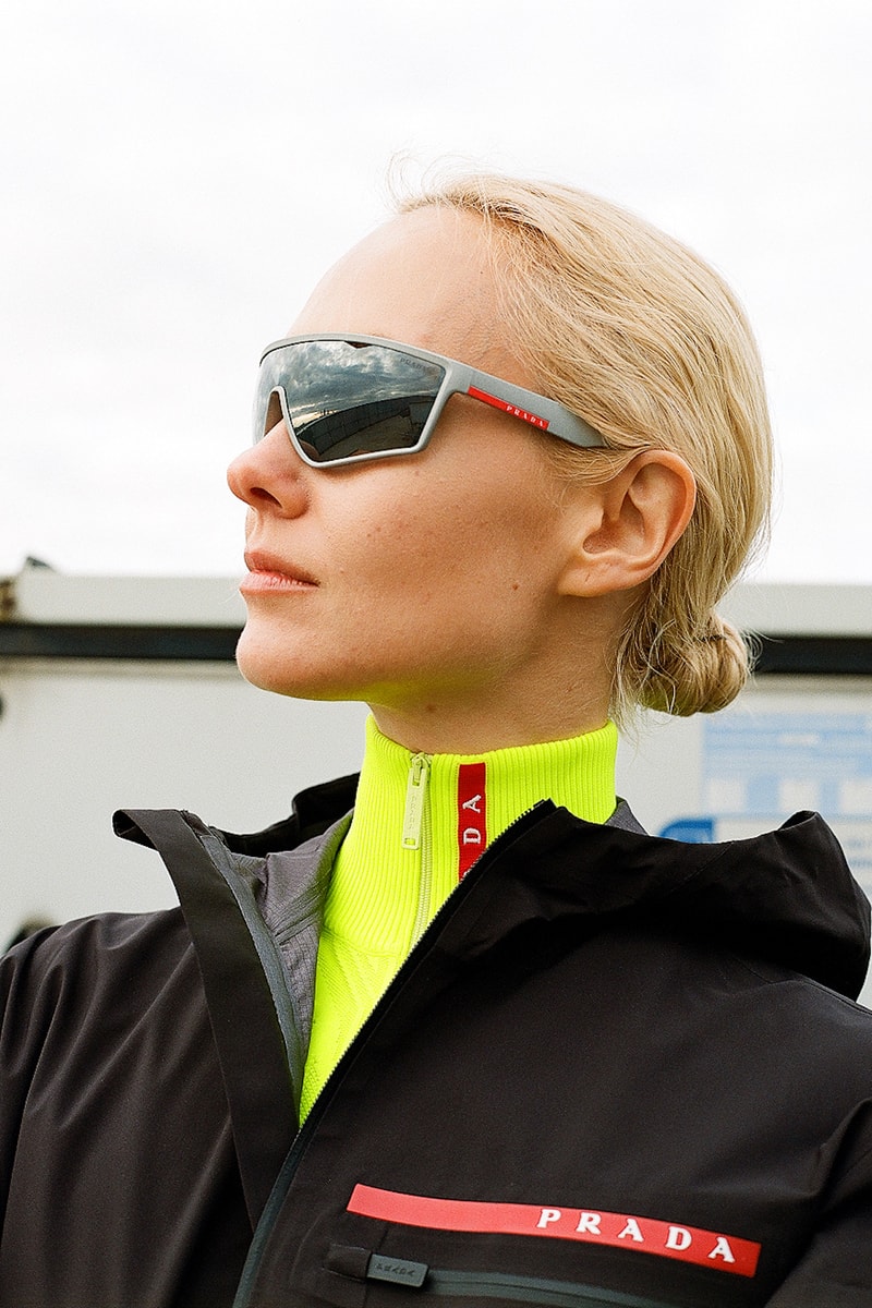 Prada Linea Rossa Fall/Winter 19 Collection Drop Release Olga Karput Luxury Sportswear Range Neon Jackets Logo 