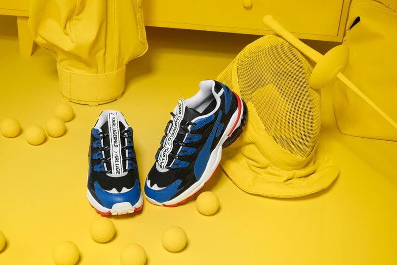 KARL LAGERFELD x PUMA Collection Lookbook Release Sneaker Apparel Luxury Sportswear Logo 