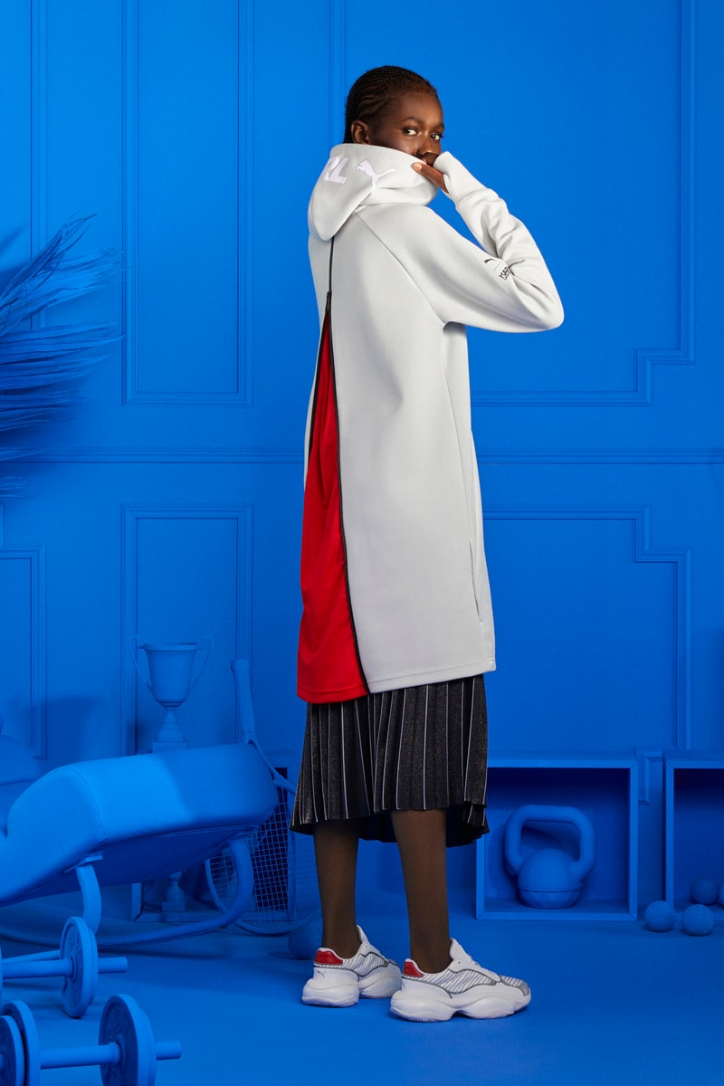 KARL LAGERFELD x PUMA Collection Lookbook Release Sneaker Apparel Luxury Sportswear Logo 