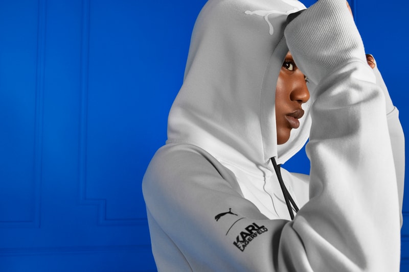 KARL LAGERFELD x PUMA Collection Lookbook Release Sneaker Apparel Luxury Sportswear Logo 