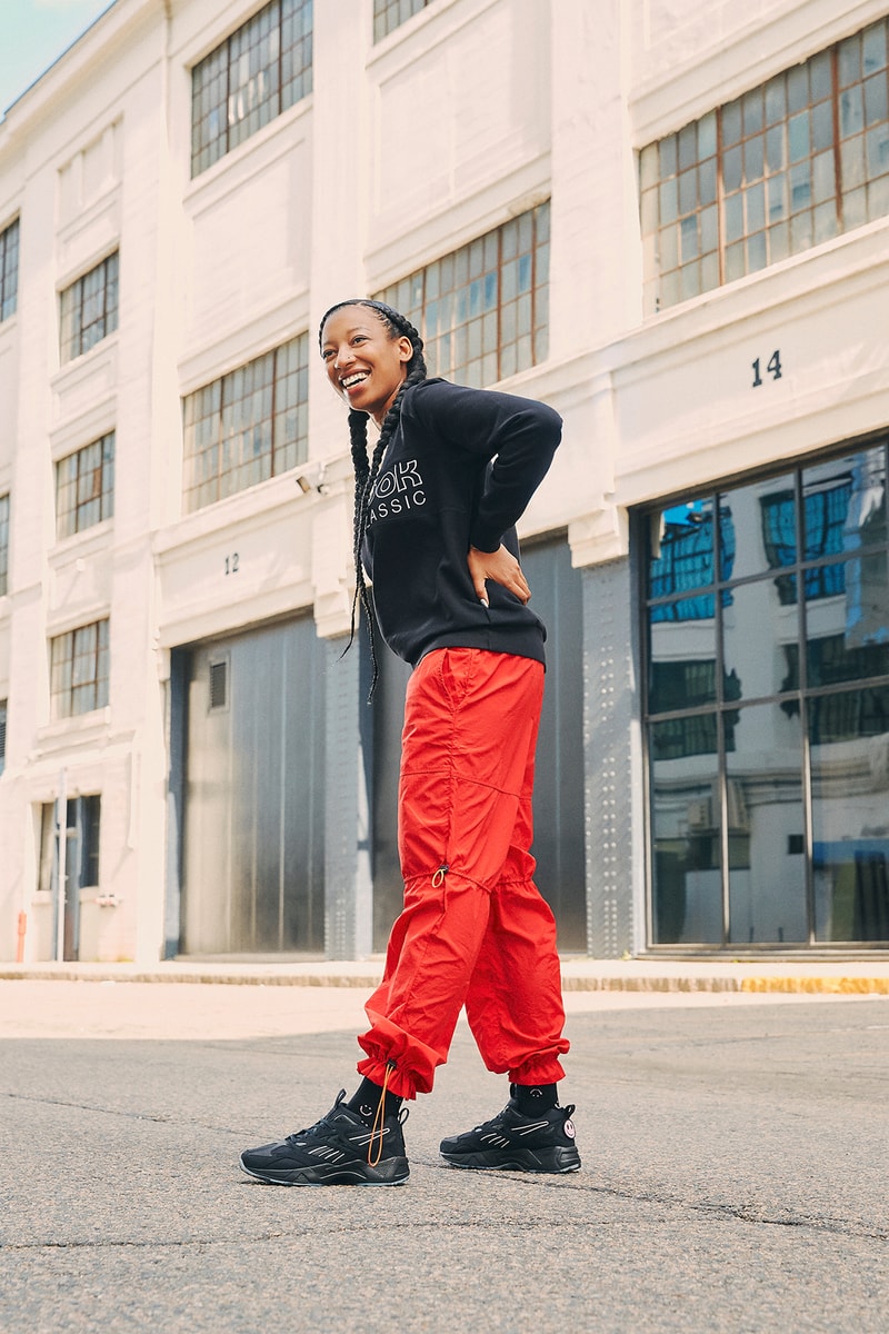 reebok ebony naomi oshunrinde wondagurl aztrek 96 sneakers its a mans world campaign footwear shoes sneakerhead