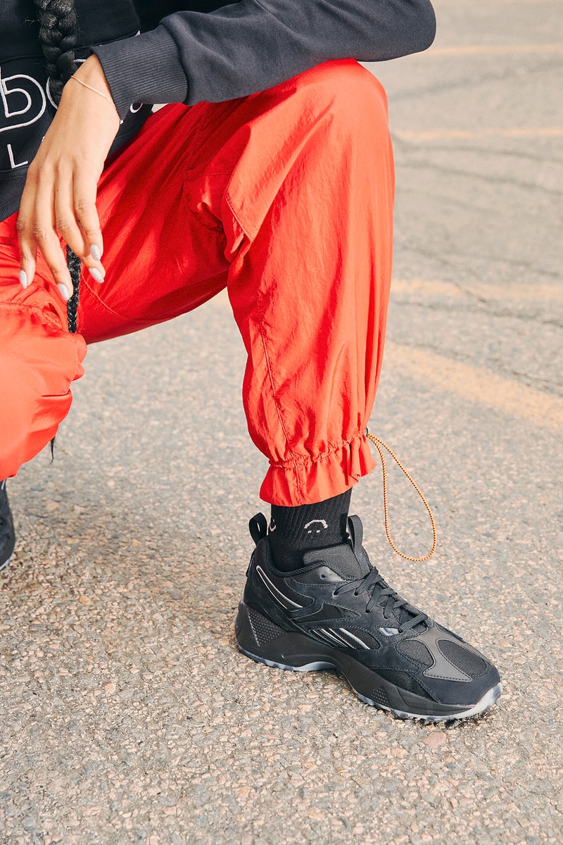 reebok ebony naomi oshunrinde wondagurl aztrek 96 sneakers its a mans world campaign footwear shoes sneakerhead