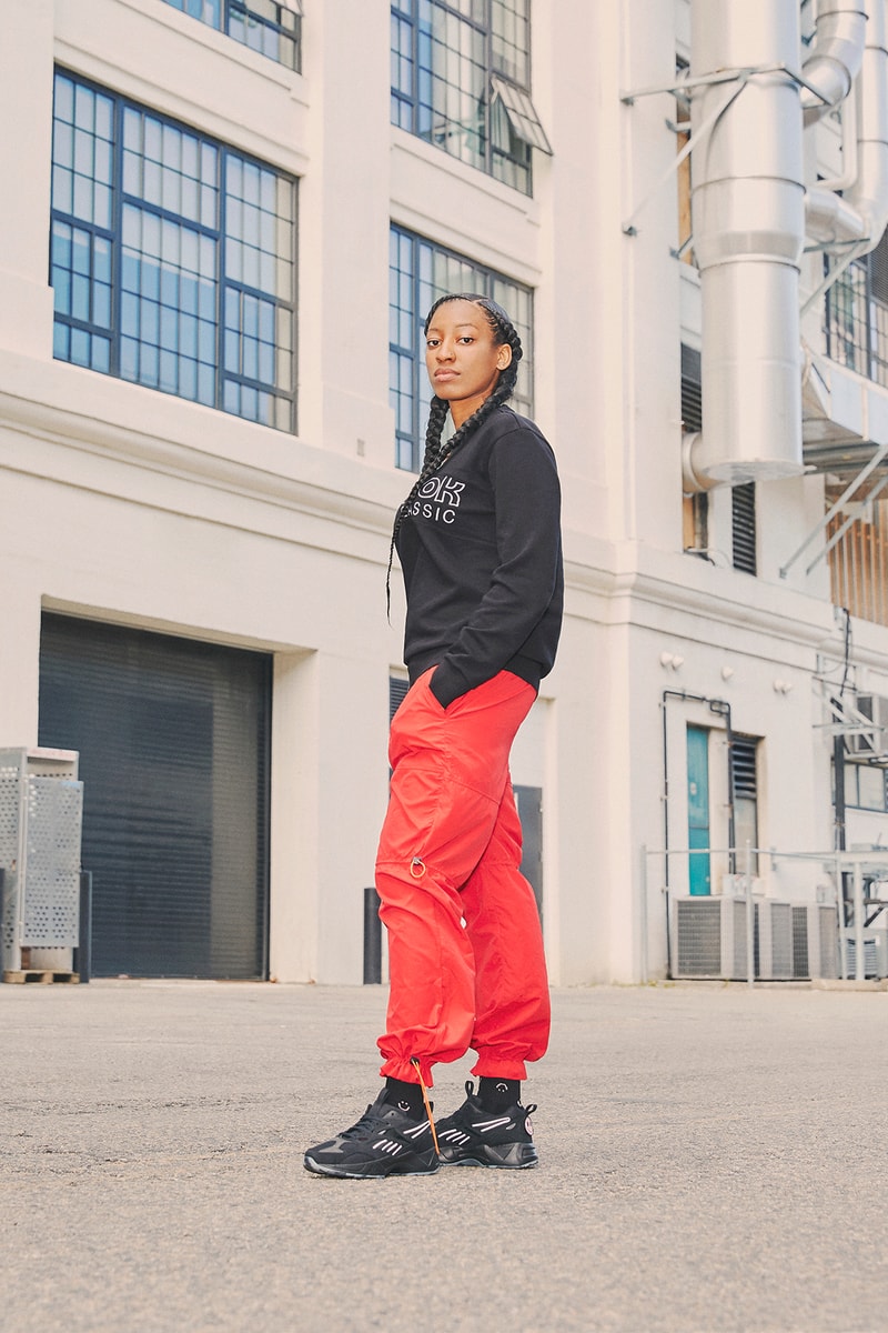 reebok ebony naomi oshunrinde wondagurl aztrek 96 sneakers its a mans world campaign footwear shoes sneakerhead