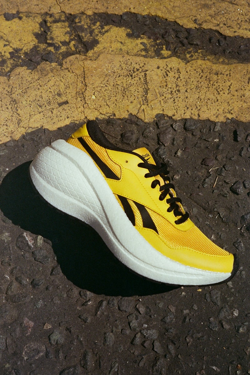 reebok metreon womens sneakers charli cohen collaboration black white yellow shoes footwear sneakerhead