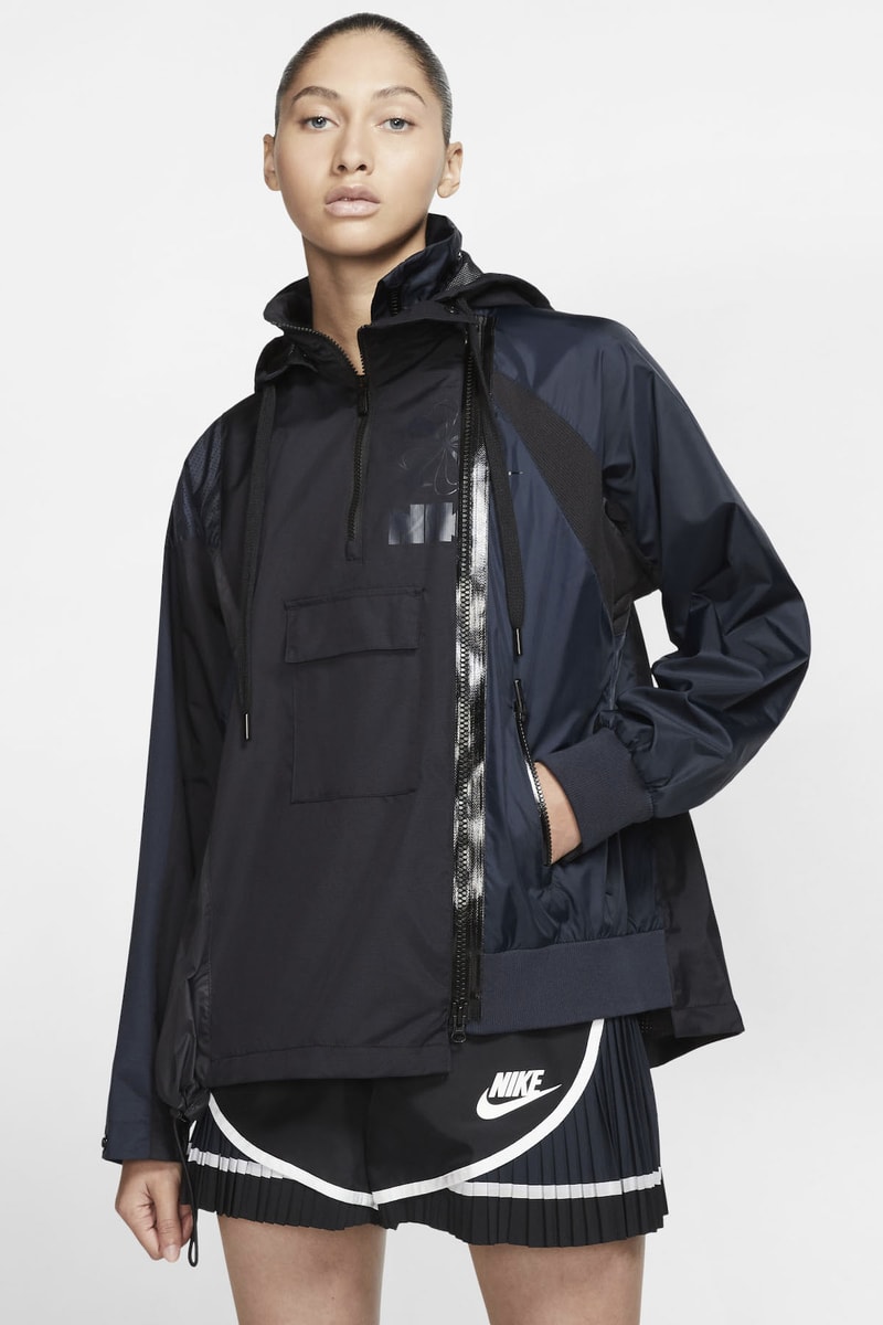 sacai x Nike Apparel Collection Collaboration Release Athleisure Sportswear Garments Jacket Sports Bra Leggings Socks Windbreaker Shorts Chitose Abe