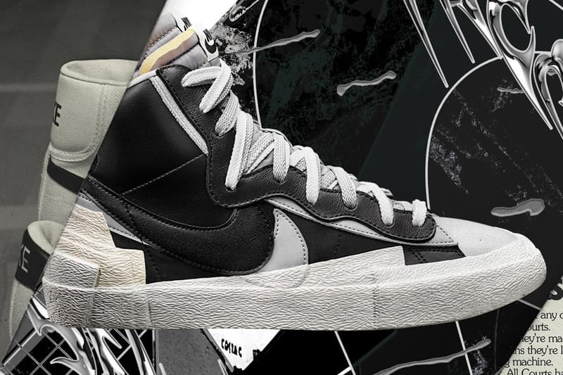 sacai x Nike Blazer Mid "Black" and "White/Gray" Get an Official Release Date