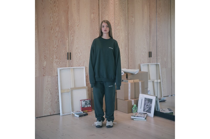 Saintwoods SW008 Collection Lookbook Green Sweatshirt Sweatpants