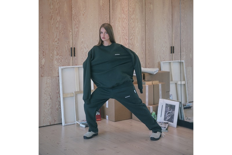 Saintwoods SW008 Collection Lookbook Green Sweatshirt Sweatpants