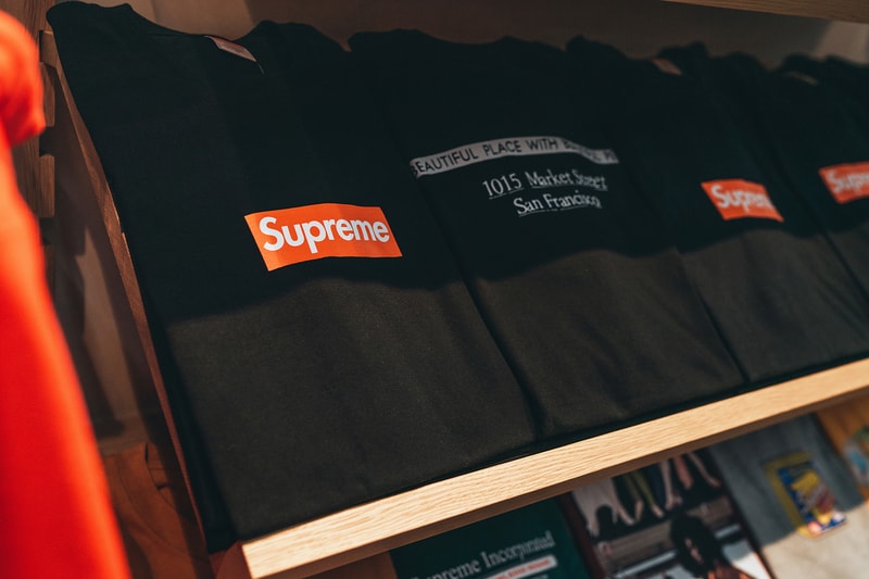 supreme san francisco orange box logo commemorative t shirts clothes fashion