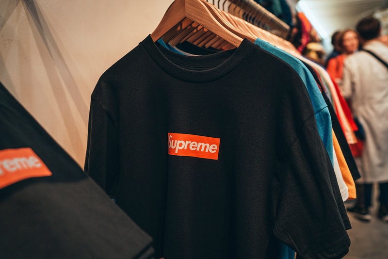 supreme san francisco orange box logo commemorative t shirts clothes fashion