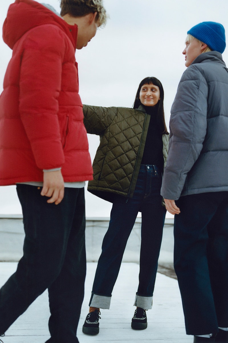 The Very Warm Collection Lookbook Puffer Coat Red Bomber Olive