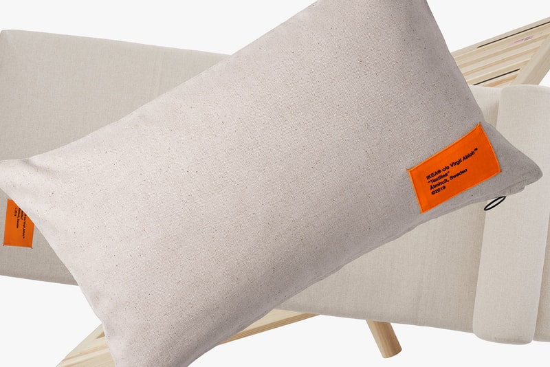 virgil abloh ikea markerad collection decoration art rug shopping bag