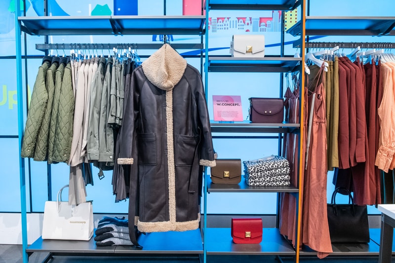 w concept fashion pop-up fall winter 2019 clothes accessories handbags