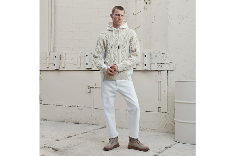 zara srpls chptr 03 second drop minimal white cargo pants knitwear sweaters