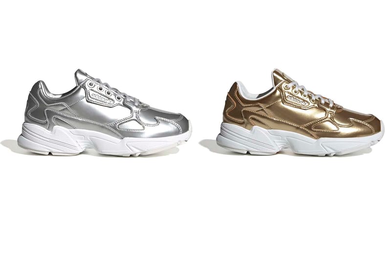adidas Originals' Falcon Sneaker Has Landed in Metallic Gold and Silver