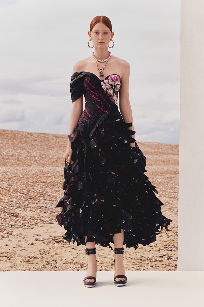 alexander mcqueen spring summer 2020 lookbook blazers jackets black hoop earrings 