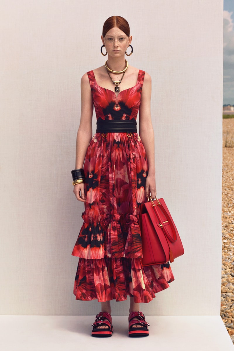 alexander mcqueen spring summer 2020 lookbook blazers jackets black hoop earrings 